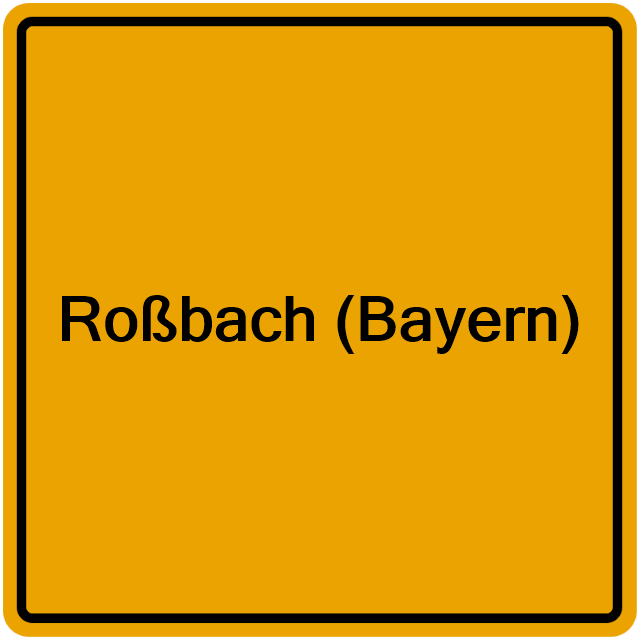 Einwohnermeldeamt24 Roßbach (Bayern)